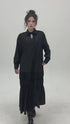Ruched Tier Long Shirt Dress